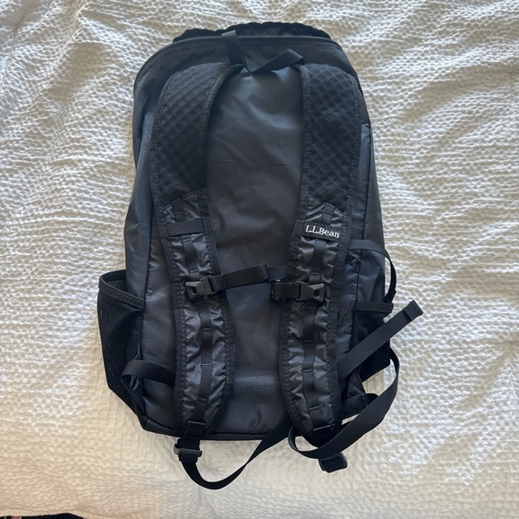 L.L. Bean Gray and Black Ultralight Backpack - Picture 2 of 3